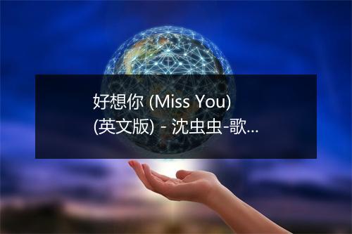 好想你 (Miss You) (英文版) - 沈虫虫-歌词