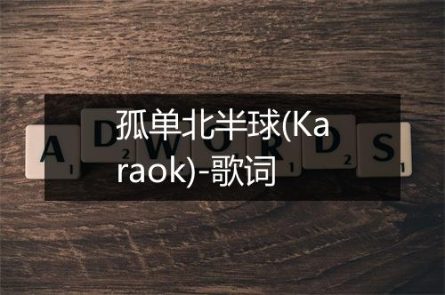 孤单北半球(Karaok)-歌词