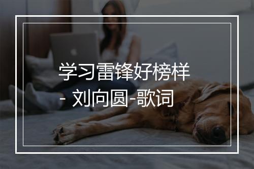 学习雷锋好榜样 - 刘向圆-歌词