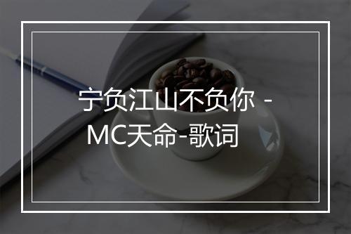 宁负江山不负你 - MC天命-歌词