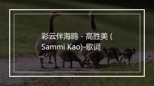 彩云伴海鸥 - 高胜美 (Sammi Kao)-歌词