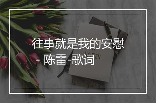 往事就是我的安慰 - 陈雷-歌词