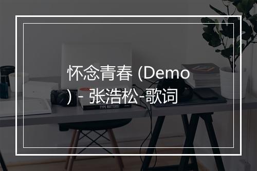 怀念青春 (Demo) - 张浩松-歌词