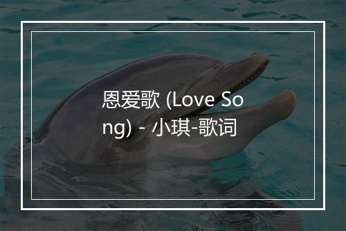 恩爱歌 (Love Song) - 小琪-歌词