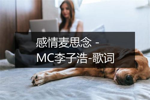 感情麦思念 - MC李子浩-歌词