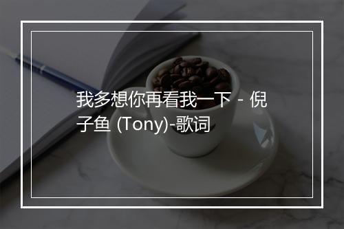 我多想你再看我一下 - 倪子鱼 (Tony)-歌词