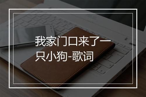 我家门口来了一只小狗-歌词