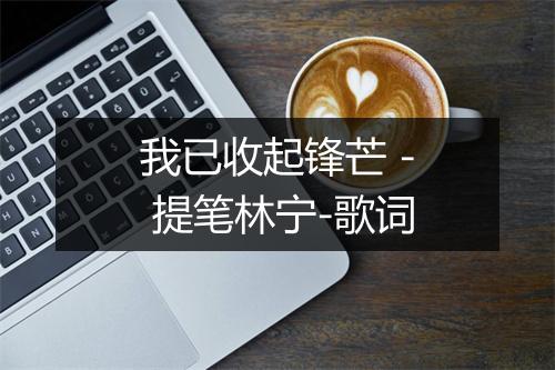 我已收起锋芒 - 提笔林宁-歌词