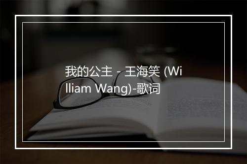 我的公主 - 王海笑 (William Wang)-歌词