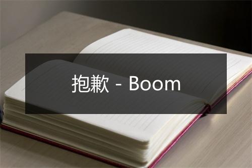 抱歉 - Boom