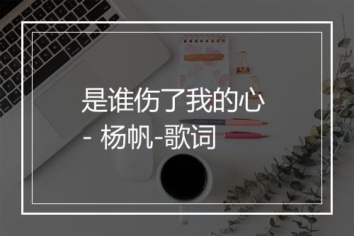 是谁伤了我的心 - 杨帆-歌词