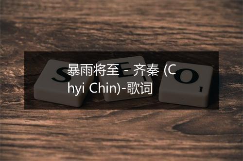 暴雨将至 - 齐秦 (Chyi Chin)-歌词