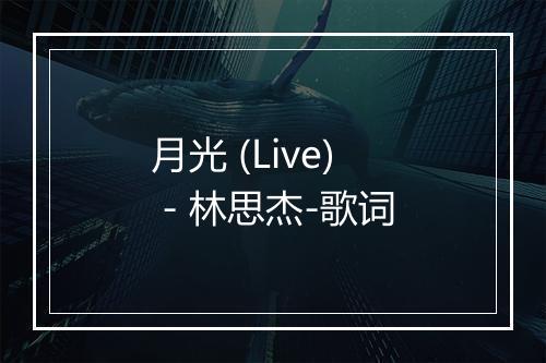 月光 (Live) - 林思杰-歌词