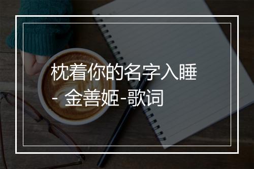 枕着你的名字入睡 - 金善姬-歌词