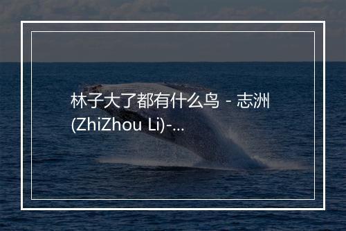 林子大了都有什么鸟 - 志洲 (ZhiZhou Li)-歌词