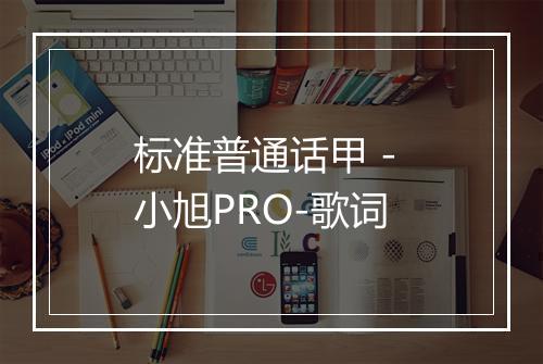 标准普通话甲 - 小旭PRO-歌词