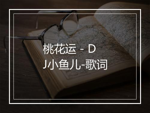 桃花运 - DJ小鱼儿-歌词