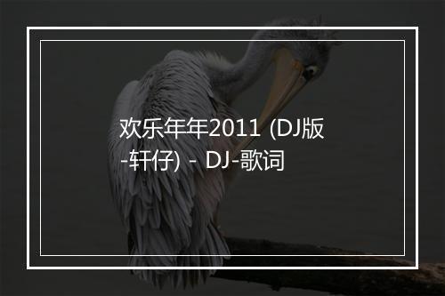 欢乐年年2011 (DJ版-轩仔) - DJ-歌词