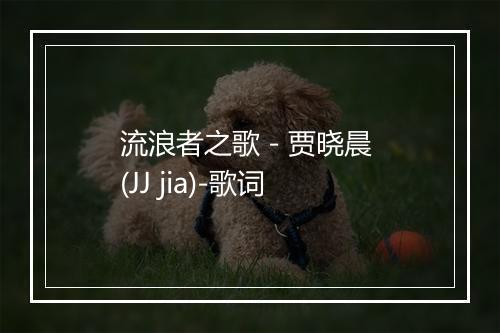 流浪者之歌 - 贾晓晨 (JJ jia)-歌词