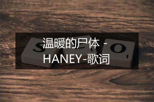 温暖的尸体 - HANEY-歌词