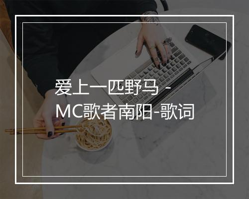 爱上一匹野马 - MC歌者南阳-歌词