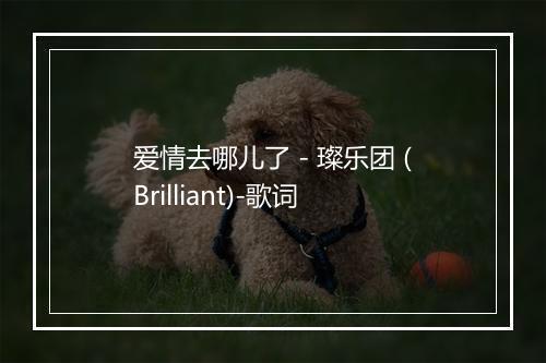 爱情去哪儿了 - 璨乐团 (Brilliant)-歌词