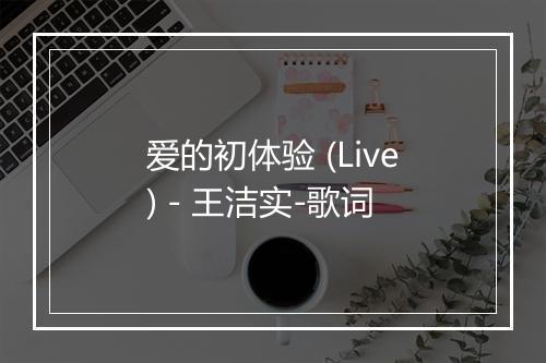 爱的初体验 (Live) - 王洁实-歌词