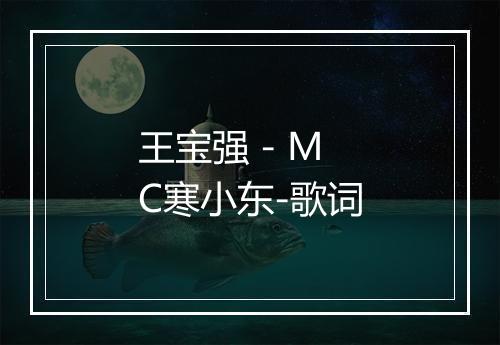 王宝强 - MC寒小东-歌词