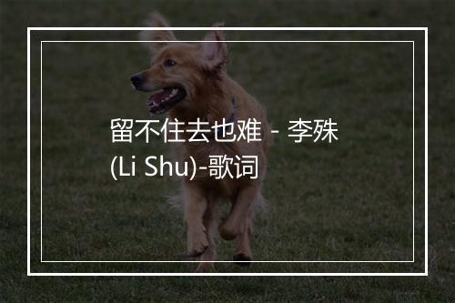 留不住去也难 - 李殊 (Li Shu)-歌词