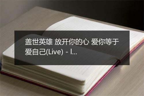 盖世英雄 放开你的心 爱你等于爱自己(Live) - live - 王力宏-歌词