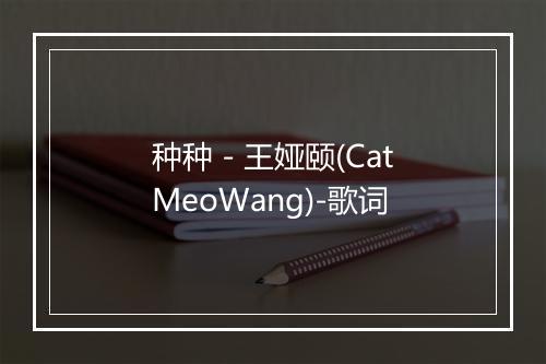 种种 - 王娅颐(CatMeoWang)-歌词