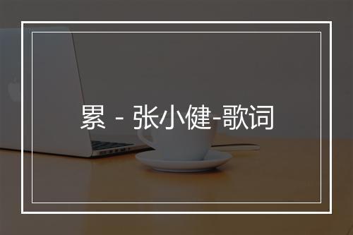 累 - 张小健-歌词