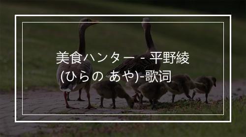 美食ハンター - 平野綾 (ひらの あや)-歌词