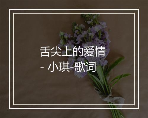 舌尖上的爱情 - 小琪-歌词