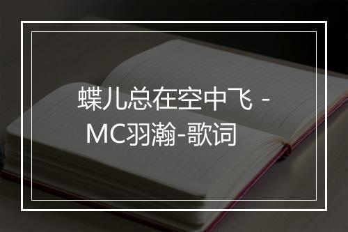 蝶儿总在空中飞 - MC羽瀚-歌词