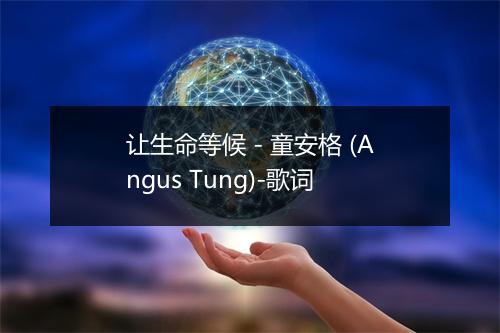 让生命等候 - 童安格 (Angus Tung)-歌词