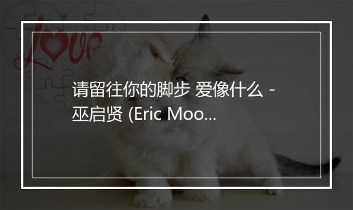 请留往你的脚步 爱像什么 - 巫启贤 (Eric Moo)-歌词