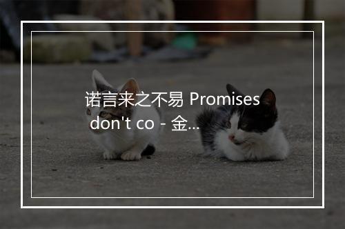 诺言来之不易 Promises don't co - 金池-歌词