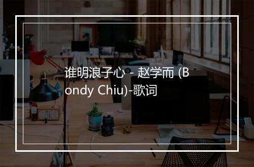 谁明浪子心 - 赵学而 (Bondy Chiu)-歌词