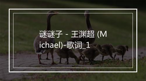 谜谜子 - 王渊超 (Michael)-歌词_1