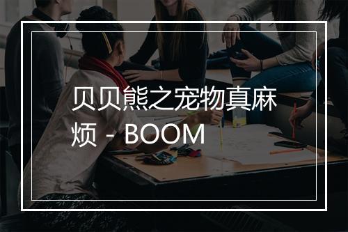 贝贝熊之宠物真麻烦 - BOOM