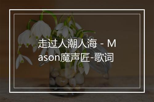 走过人潮人海 - Mason魔声匠-歌词