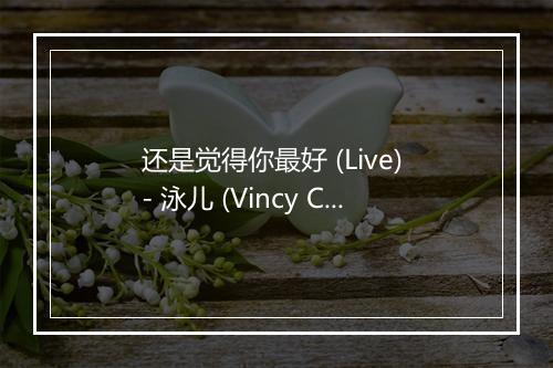 还是觉得你最好 (Live) - 泳儿 (Vincy Chan)-歌词