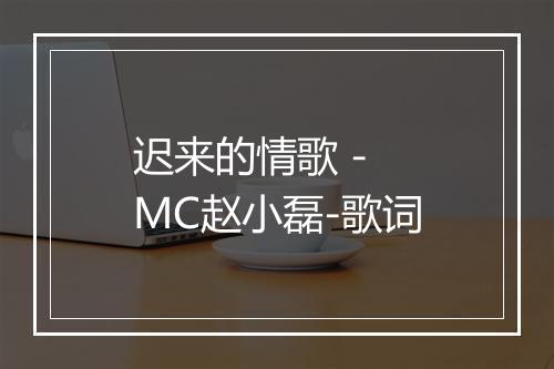 迟来的情歌 - MC赵小磊-歌词