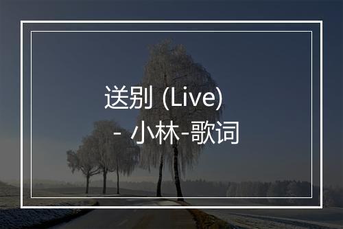 送别 (Live) - 小林-歌词