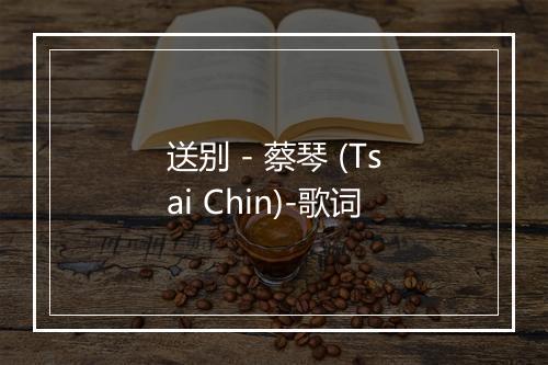 送别 - 蔡琴 (Tsai Chin)-歌词