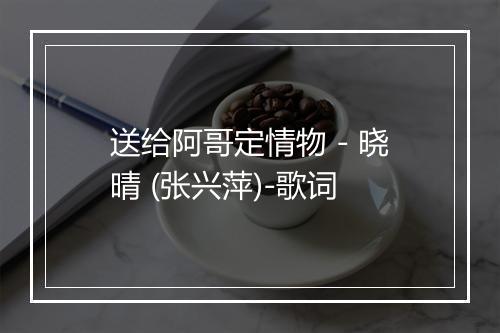 送给阿哥定情物 - 晓晴 (张兴萍)-歌词