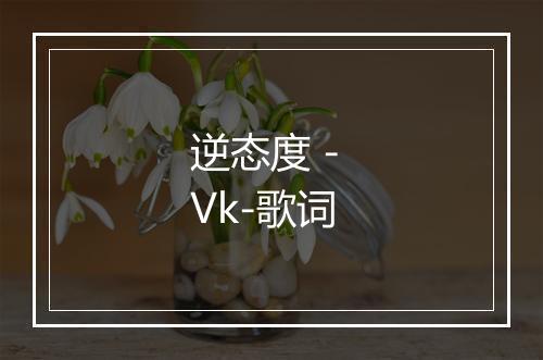 逆态度 - Vk-歌词