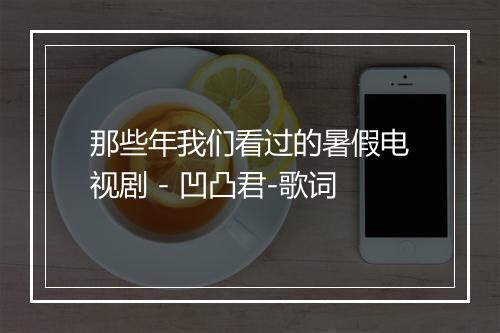 那些年我们看过的暑假电视剧 - 凹凸君-歌词