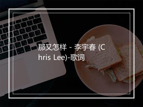 那又怎样 - 李宇春 (Chris Lee)-歌词